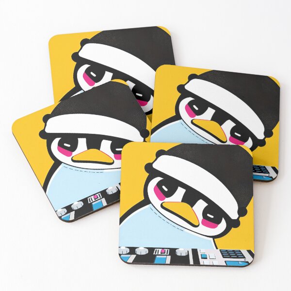 Item preview, DJ Flipperfeet, Penguin DJ, Party designed and sold by macvoodoodesign.