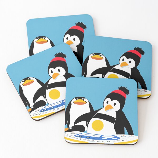 Item preview, DJ Flipperfeet, Penguin DJ, Party designed and sold by macvoodoodesign.