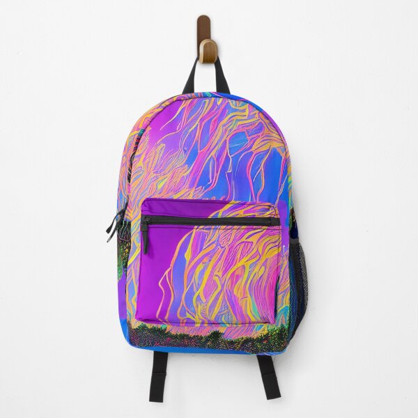 Item preview, Impressionist Painting of a Colorful Jellyfish designed and sold by AIStudio137.
