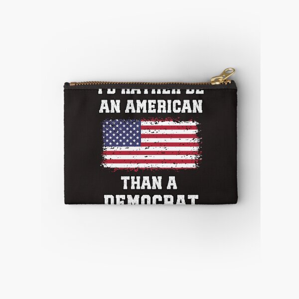 Item preview, I'd Rather Be An American Than A Democrat, Anti Woke, Anti Liberal Anti Democrat designed and sold by elvisg03.