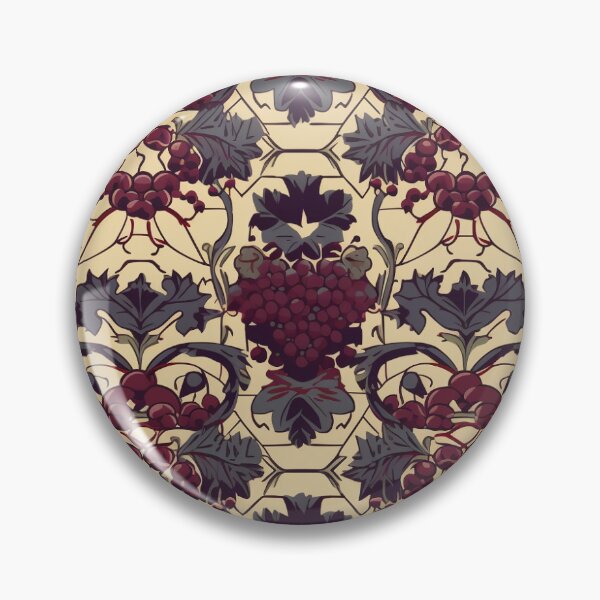 Item preview, Aquitaine Prune Blossoms designed and sold by PixelPatchwork.