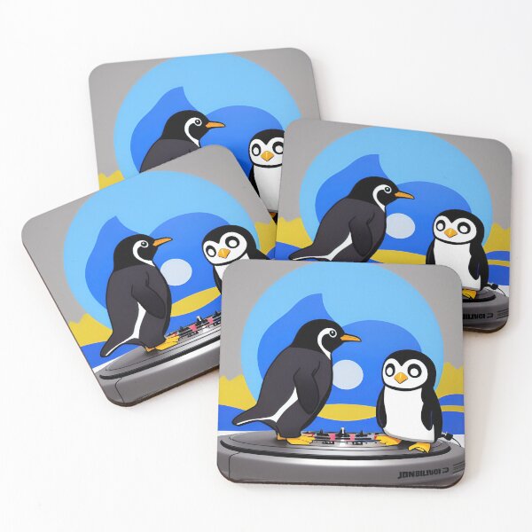 Item preview, DJ Flipperfeet, Penguin DJ, Party designed and sold by macvoodoodesign.