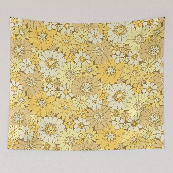 Item preview, Mellow Yellow Retro Daisy designed and sold by latheandquill.