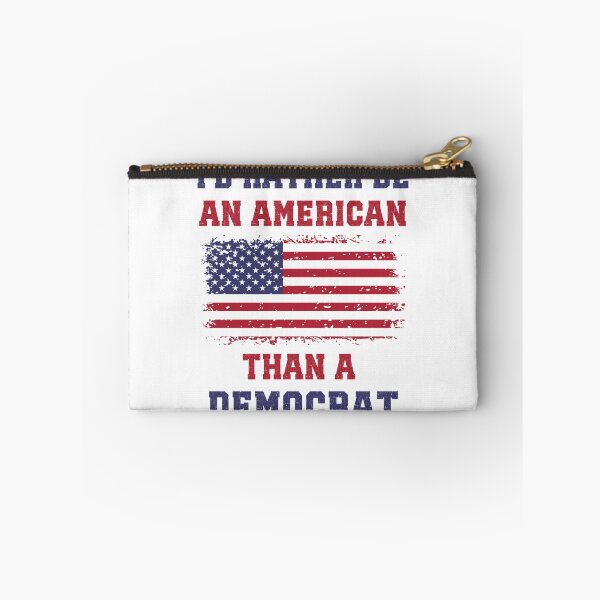 Item preview, I'd Rather Be An American Than A Democrat, Anti Woke, Anti Liberal Anti Democrat designed and sold by elvisg03.
