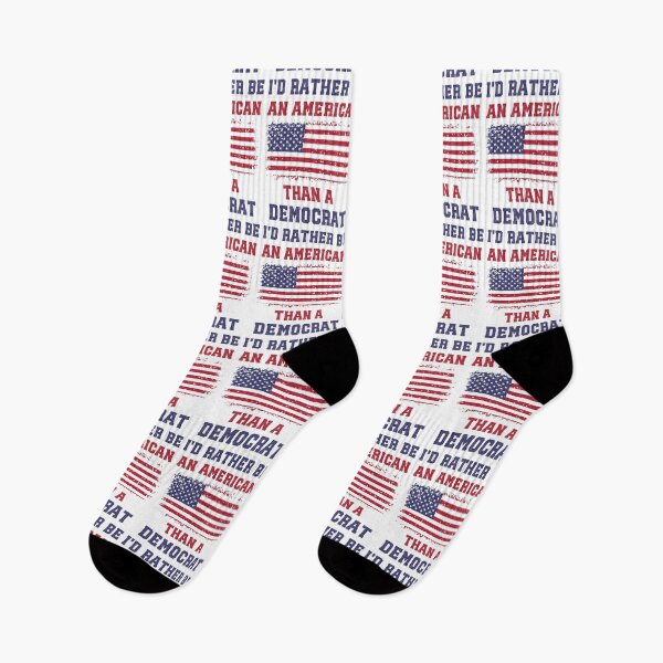 Item preview, I'd Rather Be An American Than A Democrat, Anti Woke, Anti Liberal Anti Democrat designed and sold by elvisg03.