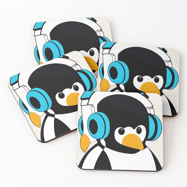 Item preview, DJ Flipperfeet, Penguin DJ, Party designed and sold by macvoodoodesign.
