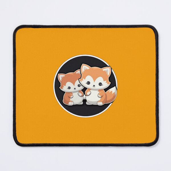 Item preview, Happy Baby and Mommy Fox | Orange | Cute, Smiling, Anime, Cartoon, Manga, Aesthetic, Animals, Japanese, Kawaii, Love designed and sold by FantasySoul.