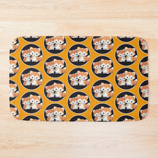 Item preview, Happy Baby and Mommy Fox | Orange | Cute, Smiling, Anime, Cartoon, Manga, Aesthetic, Animals, Japanese, Kawaii, Love designed and sold by FantasySoul.