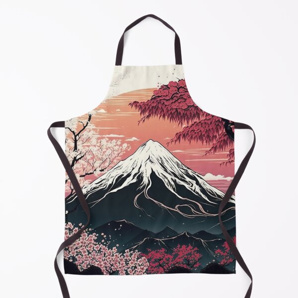 Item preview, Mount Fuji sakura Japanese oil painting style designed and sold by SceneryStudio.