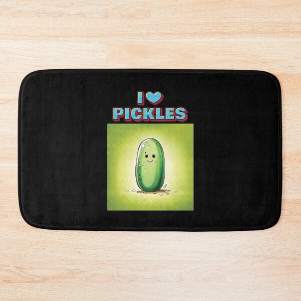 Item preview, I Love Pickles / I Heart Pickles - Pop Art Style Typography Quote and Saying for Pickle Lovers #1 designed and sold by thecatcouch.