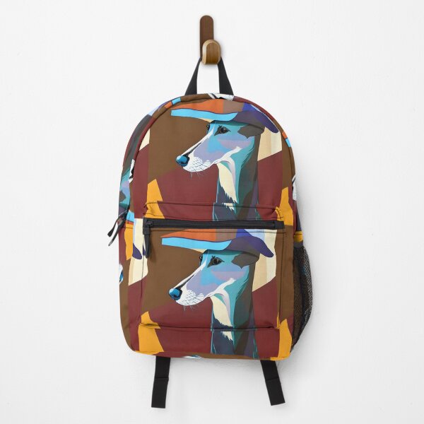 Item preview, Whippet in a Flat Cap Contemporary Art Style Portrait designed and sold by Ameiva-Apparel.