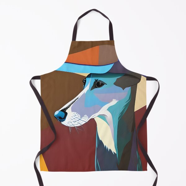 Item preview, Whippet in a Flat Cap Contemporary Art Style Portrait designed and sold by Ameiva-Apparel.