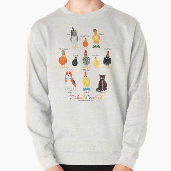 Mabel's World Lineup with Character Names and Logo Pullover Sweatshirt