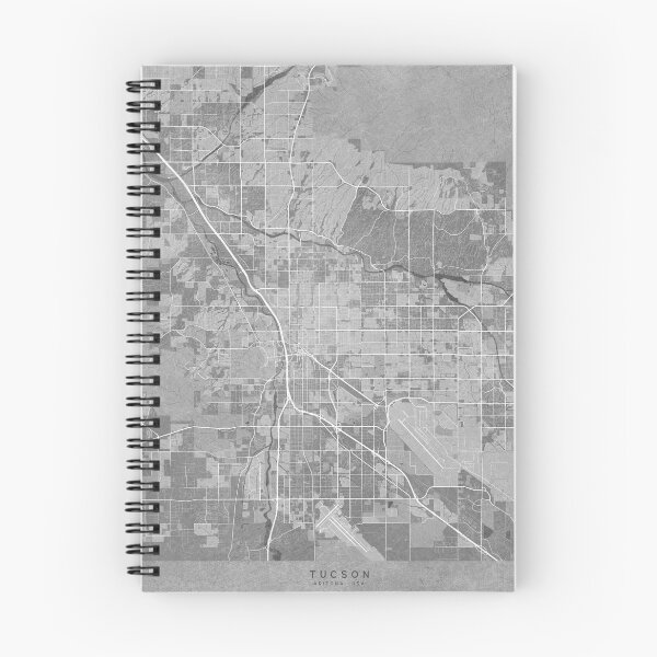Item preview, Mapa de Tucson (Arizona, EE. UU.) en estilo vintage gris designed and sold by blursbyai.