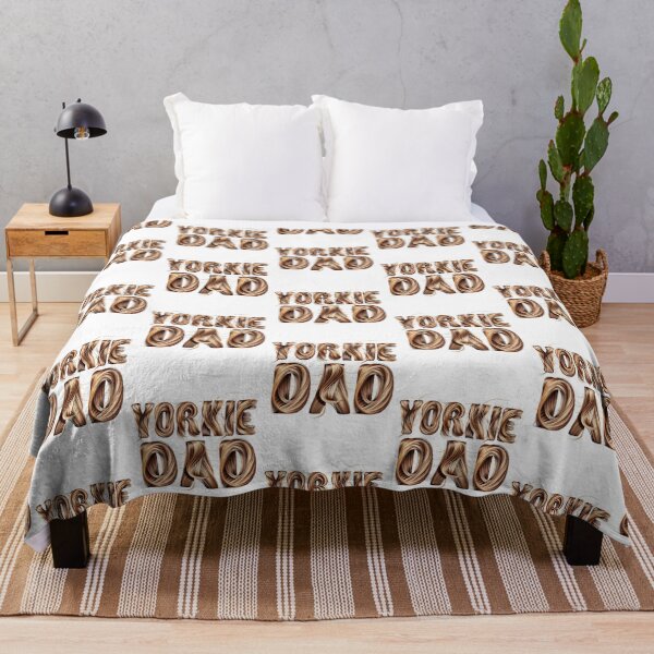 Item preview, Yorkie Dad Yorkshire Terrier Dog Dad hairy furry lettering designed and sold by w1ckerman.