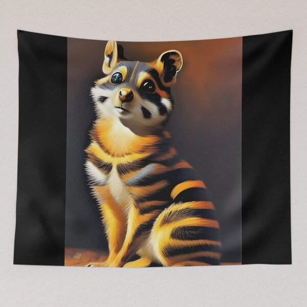 Aperçu de l'œuvre Portrait de Chipmunk, empâtement, Ai Generated Art créée et vendue par ACC .