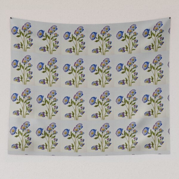 Item preview, Purple pansies.  designed and sold by watercolorsLiz.
