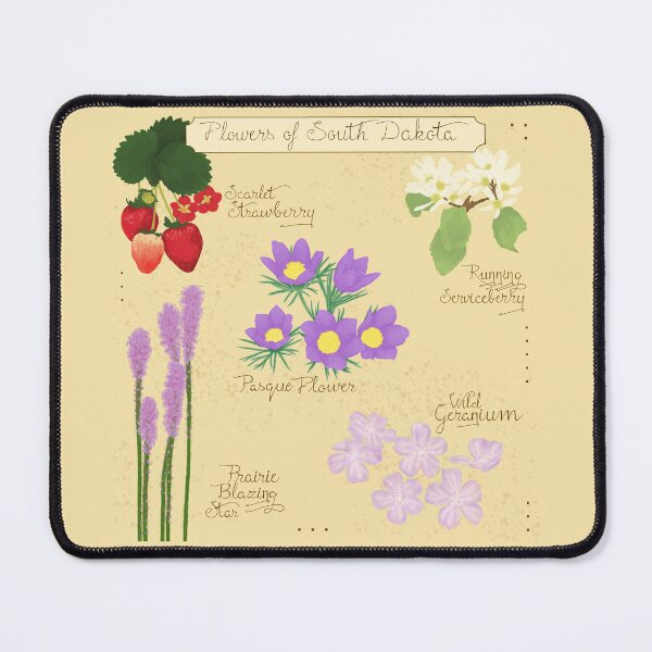 Artikelvorschau, Blumen von South Dakota entworfen und verkauft von Maria-D-Arts.