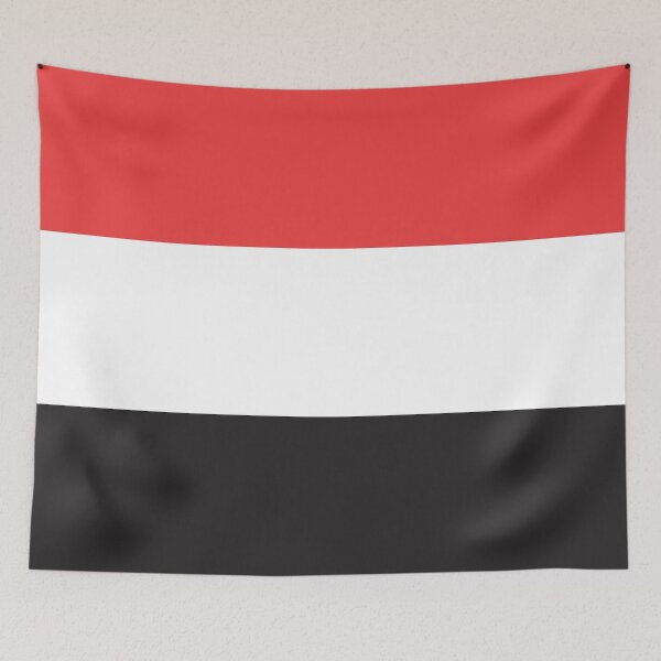 Item preview, National Flag of Yemen in Official Plain Colors designed and sold by drsaver.