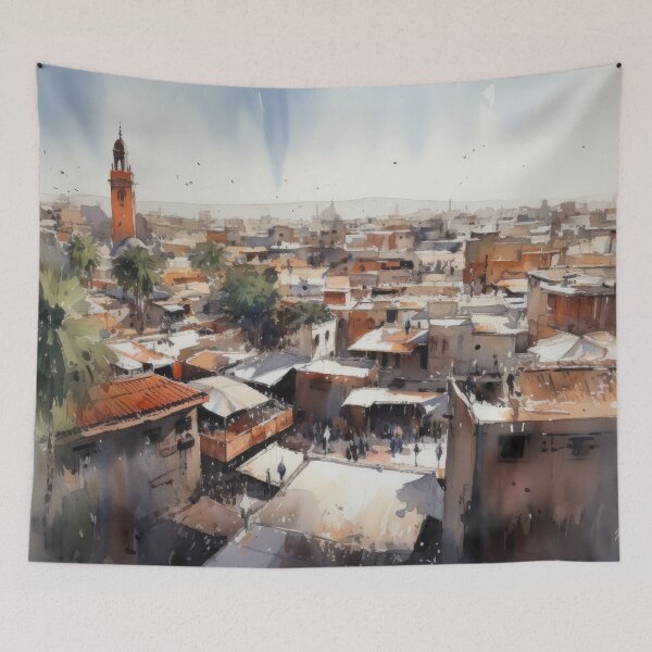 Aperçu de l'œuvre Marrakech Maroc créée et vendue par Vanover Designs.