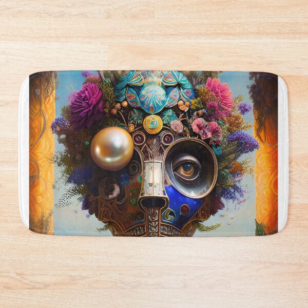 Item preview, Robotic mask head with natural elements. designed and sold by HAKKI ARSLAN.