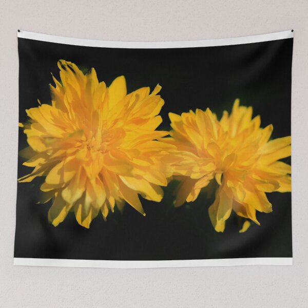 Item preview, Orange flowers on black background designed and sold by olena2552.