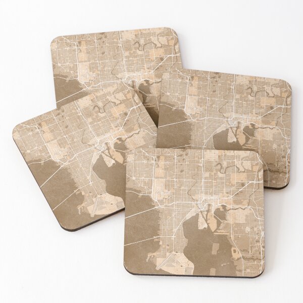Item preview, Mapa de Tampa (FL, EE. UU.) en estilo vintage sepia designed and sold by blursbyai.