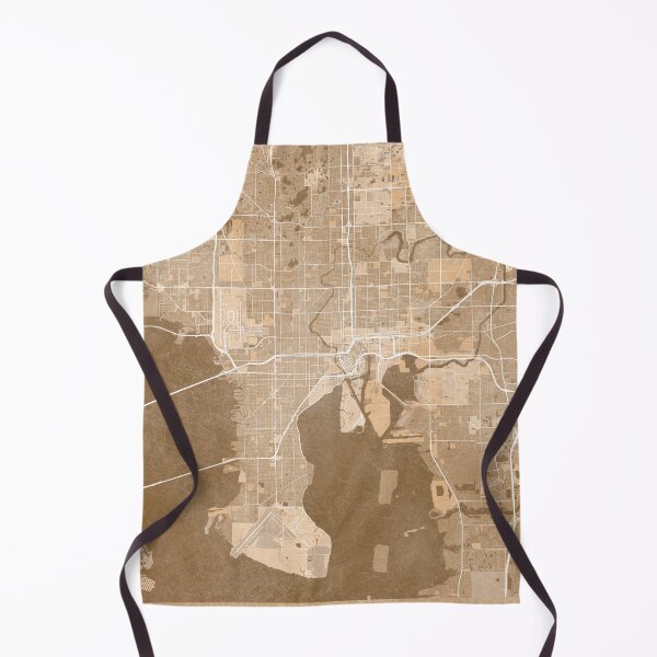 Item preview, Map of Tampa (FL, USA) in sepia vintage style designed and sold by blursbyai.