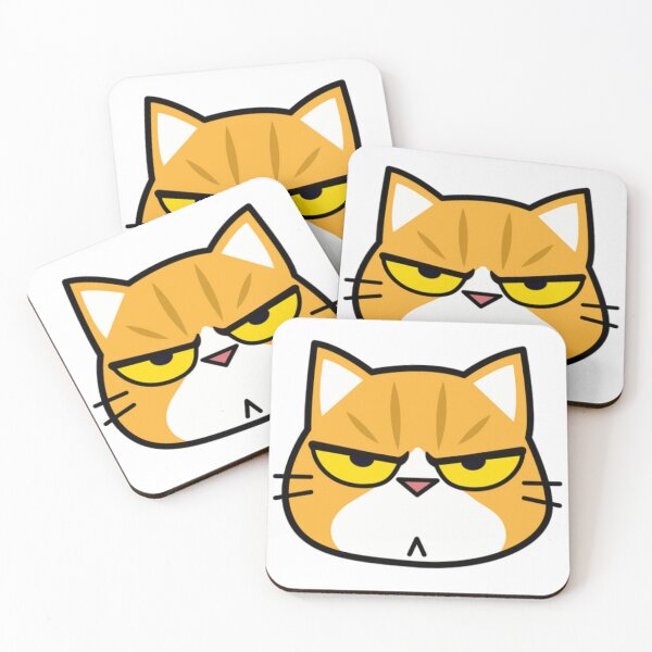Item preview, Orange Frowning Cat designed and sold by kyokyyosei.