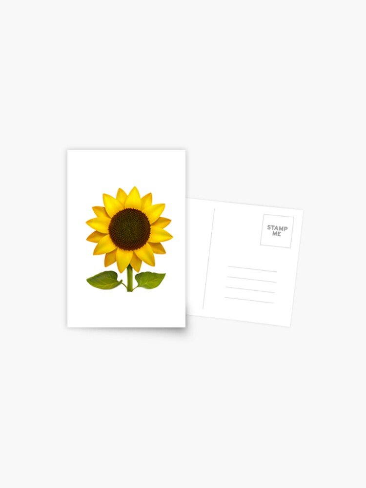 Postal «Girasol Emoji» de emojiqueen | Redbubble