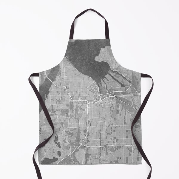 Item preview, Map of Tacoma (WA, USA) in gray vintage style designed and sold by blursbyai.