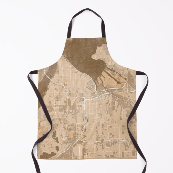 Item preview, Map of Tacoma (WA, USA) in sepia vintage style designed and sold by blursbyai.