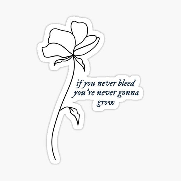 The One By Taylor Swift Lyrics Sticker For Sale By Hadleygies Redbubble