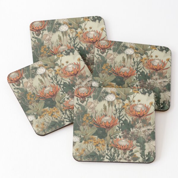 Item preview, Fine fynbos beige designed and sold by Lillypot-Prints.