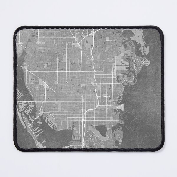 Item preview, Map of St. Petersburg (FL, USA) in gray vintage style designed and sold by blursbyai.