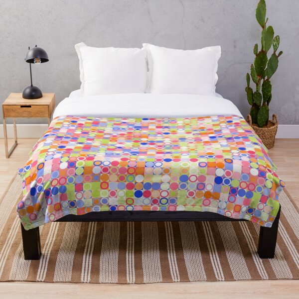 Artikelvorschau, Muster mit den Farben Rot, Blau, Grün, Orange, Weiß, Stern, Kreise, Oval, Linien entworfen und verkauft von Plessmo.