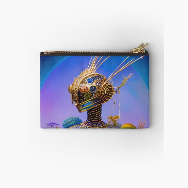 Item preview, Robotic mask head with natural elements. designed and sold by HAKKI ARSLAN.