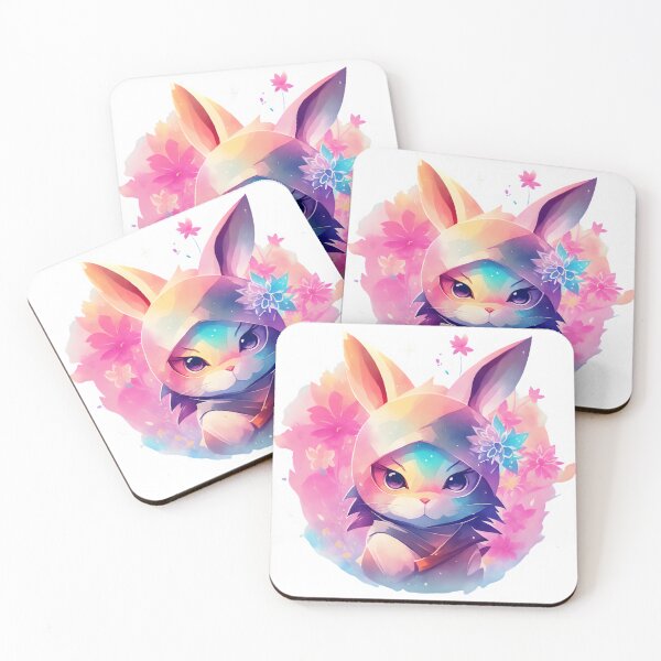 Item preview, Stealthy Hopper: Watercolor Art of a Ninja Bunny designed and sold by Blackstylez.