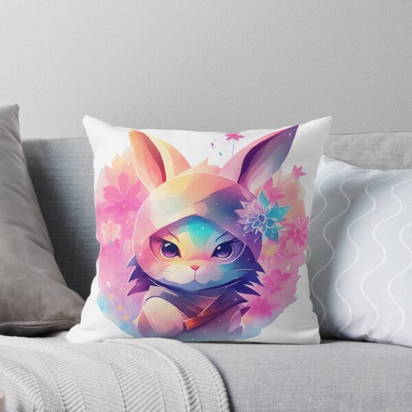 Item preview, Stealthy Hopper: Watercolor Art of a Ninja Bunny designed and sold by Blackstylez.