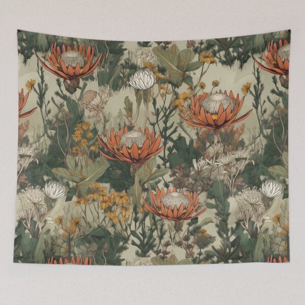 Item preview, Fine fynbos beige designed and sold by Lillypot-Prints.