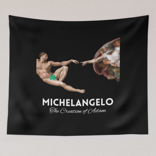 Item preview, Michelangelo The Creation of Adam designed and sold by lesvalises.
