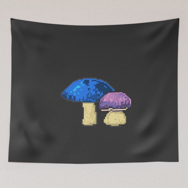 Item preview, Glowing mushrooms pixelart design designed and sold by ManicDesignz.