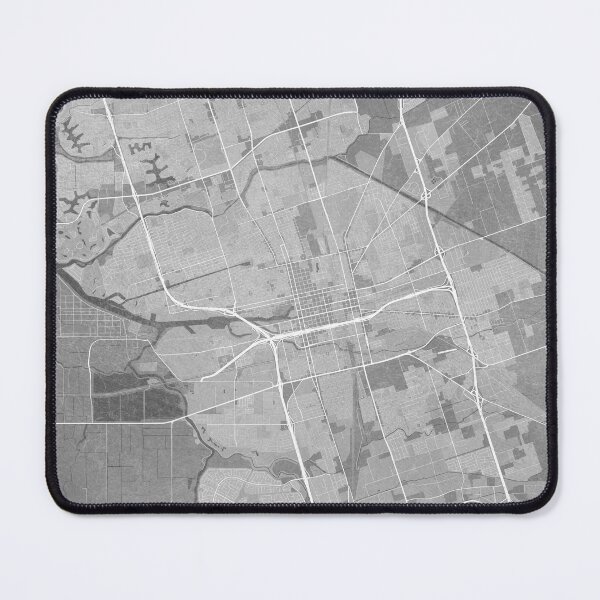 Item preview, Map of Stockton (CA, USA) in gray vintage style designed and sold by blursbyai.