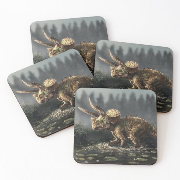 Item preview, Morning scrolling - Triceratops designed and sold by alandodrawing.
