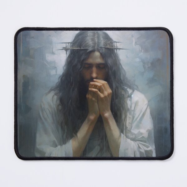 Item preview, Ethereal Lamentations: Paintings of Jesus Christ designed and sold by MedusaAiArt.