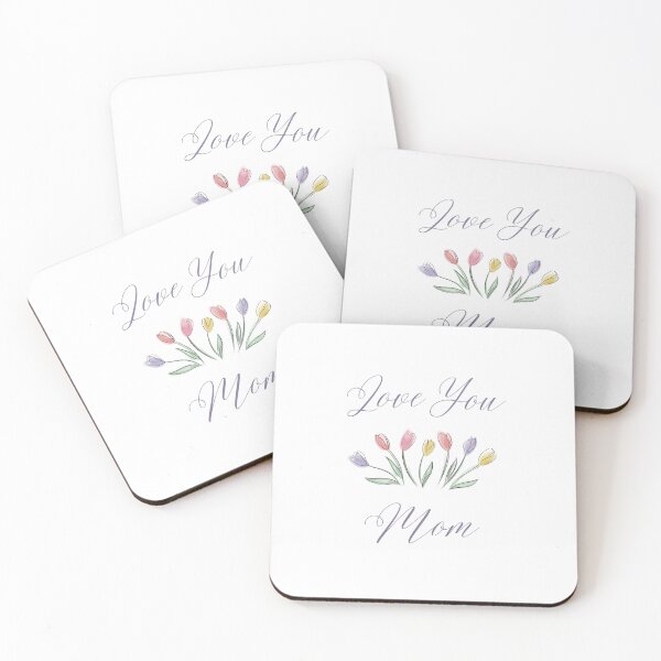 Item preview, I love you mom designed and sold by HidingHeide.