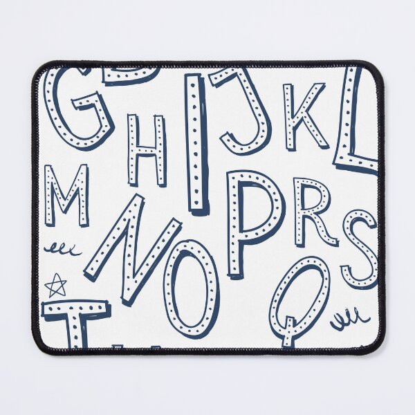 Item preview, NAVY BLUE ALPHABET designed and sold by JAINphotography.