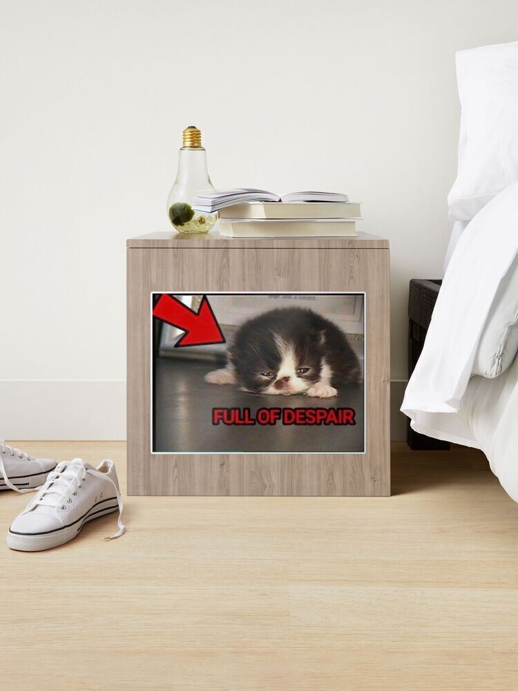 Full of despair cat meme Poster for Sale by CuteCatsLol