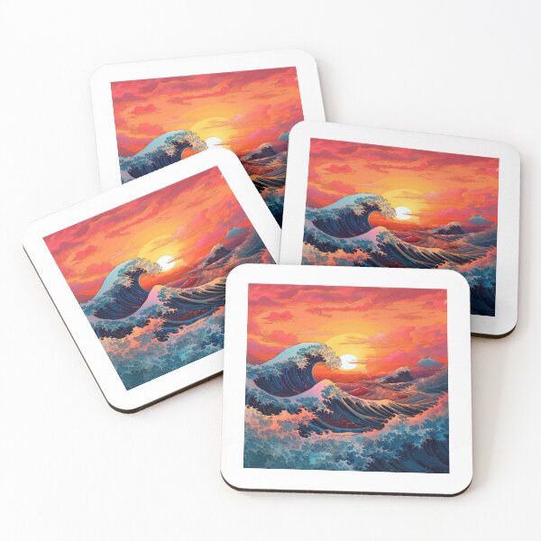 Item preview, The Great Wave Of Pug Pattern designed and sold by Nice En.