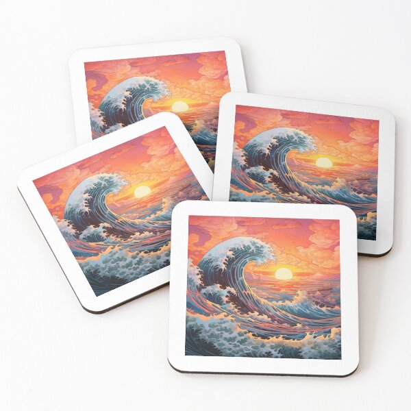 Item preview, The Great Wave Of Pug Pattern designed and sold by Nice En.